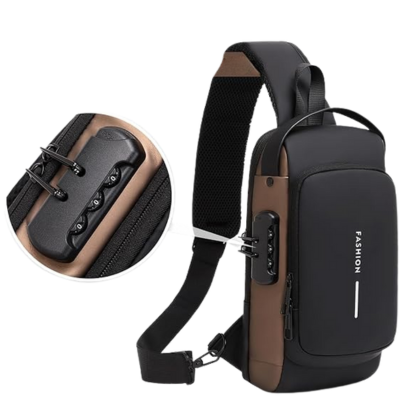 Bolso Cruzado Antirrobo Premium con Puerto USB – Impermeable y Unisex