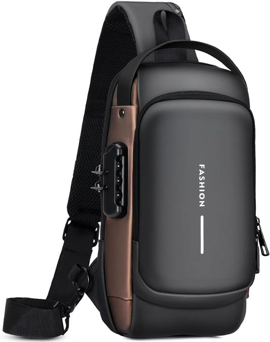 Bolso Cruzado Antirrobo Premium con Puerto USB – Impermeable y Unisex